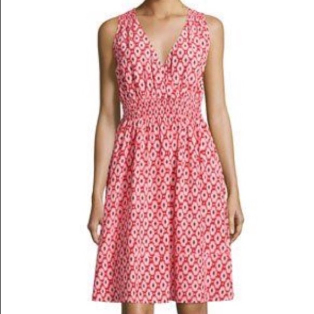 Kate Spade Posy Ikat Elasticated Dress M